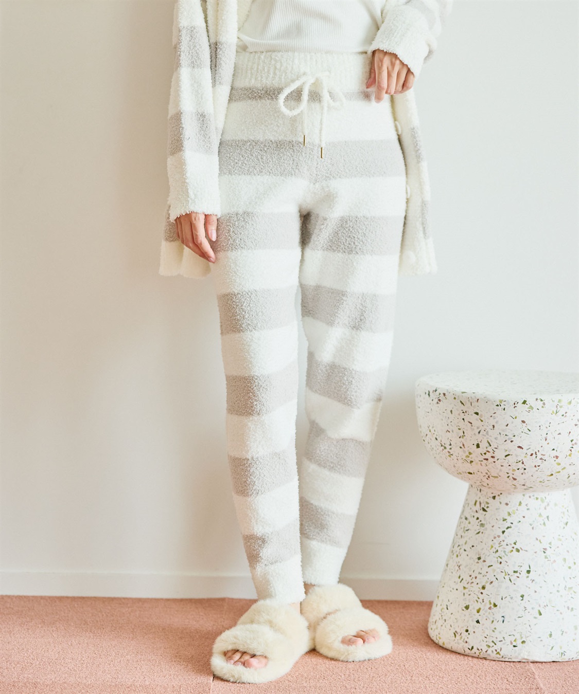 LAFUKU 【LAFUKU/ラフク】もちふわマシュマロニットジョガーパンツ/ルームウェア（上下別売り）_sub_4