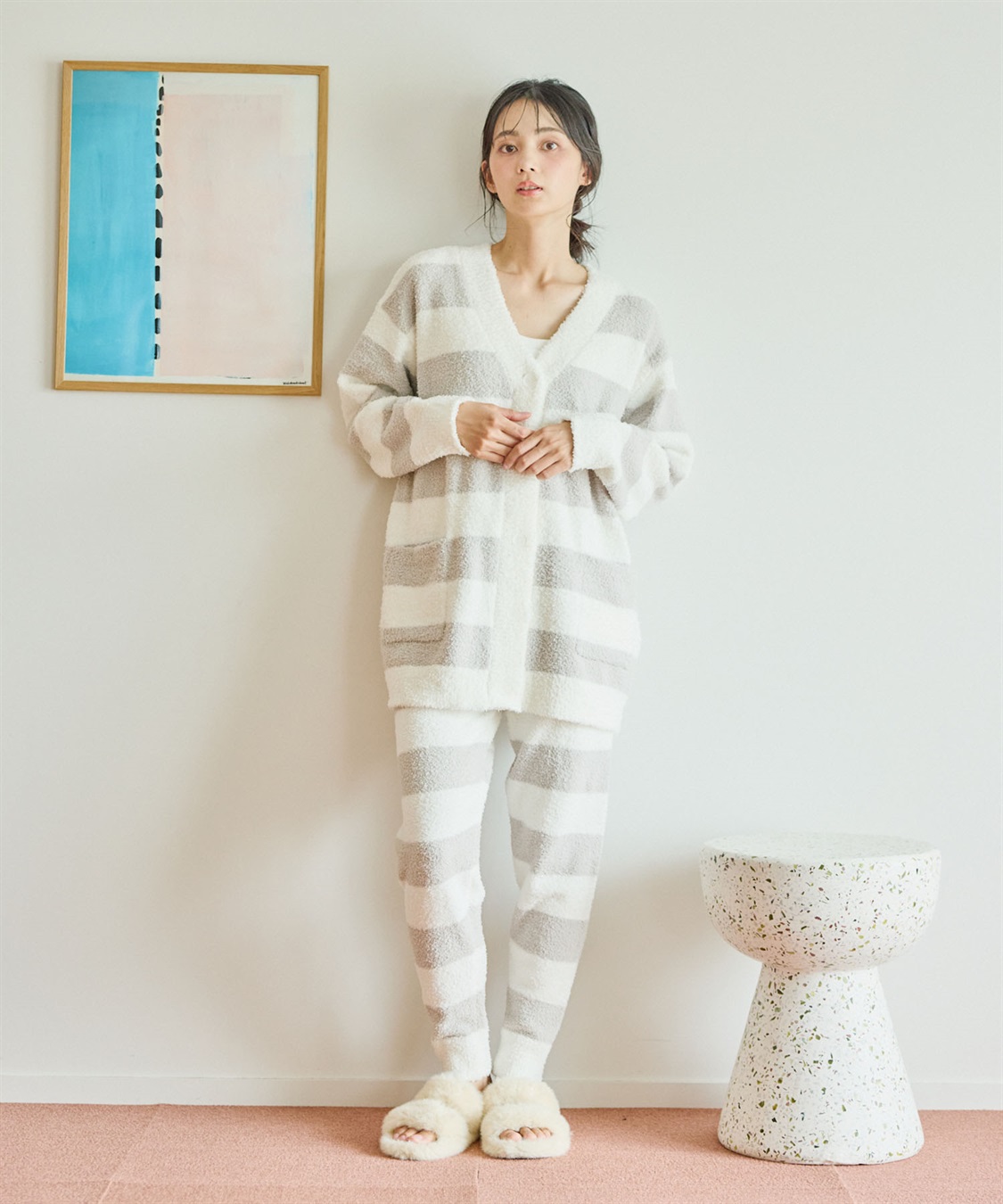 LAFUKU 【LAFUKU/ラフク】もちふわマシュマロニットジョガーパンツ/ルームウェア（上下別売り）_sub_12