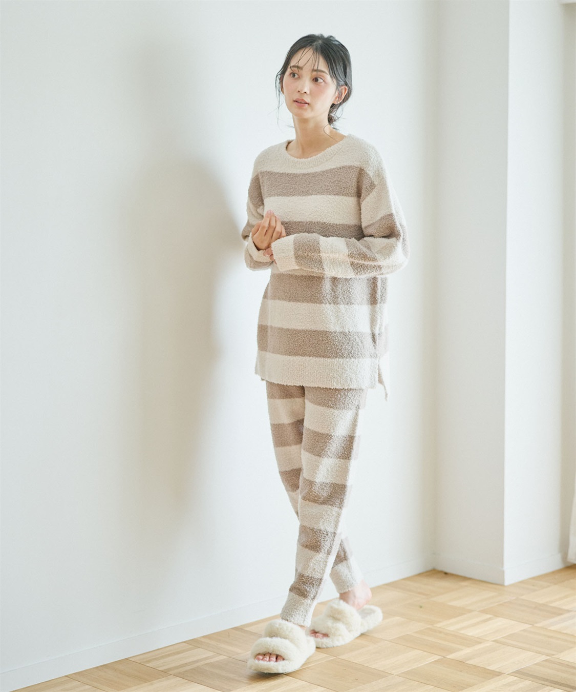 LAFUKU 【LAFUKU/ラフク】もちふわマシュマロニットジョガーパンツ/ルームウェア（上下別売り）_sub_13