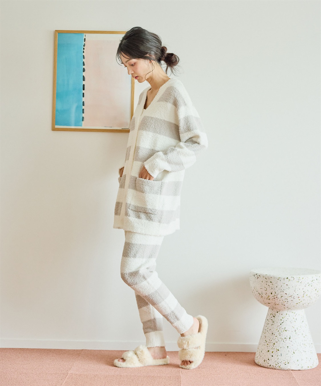 LAFUKU 【LAFUKU/ラフク】もちふわマシュマロニットジョガーパンツ/ルームウェア（上下別売り）_sub_19