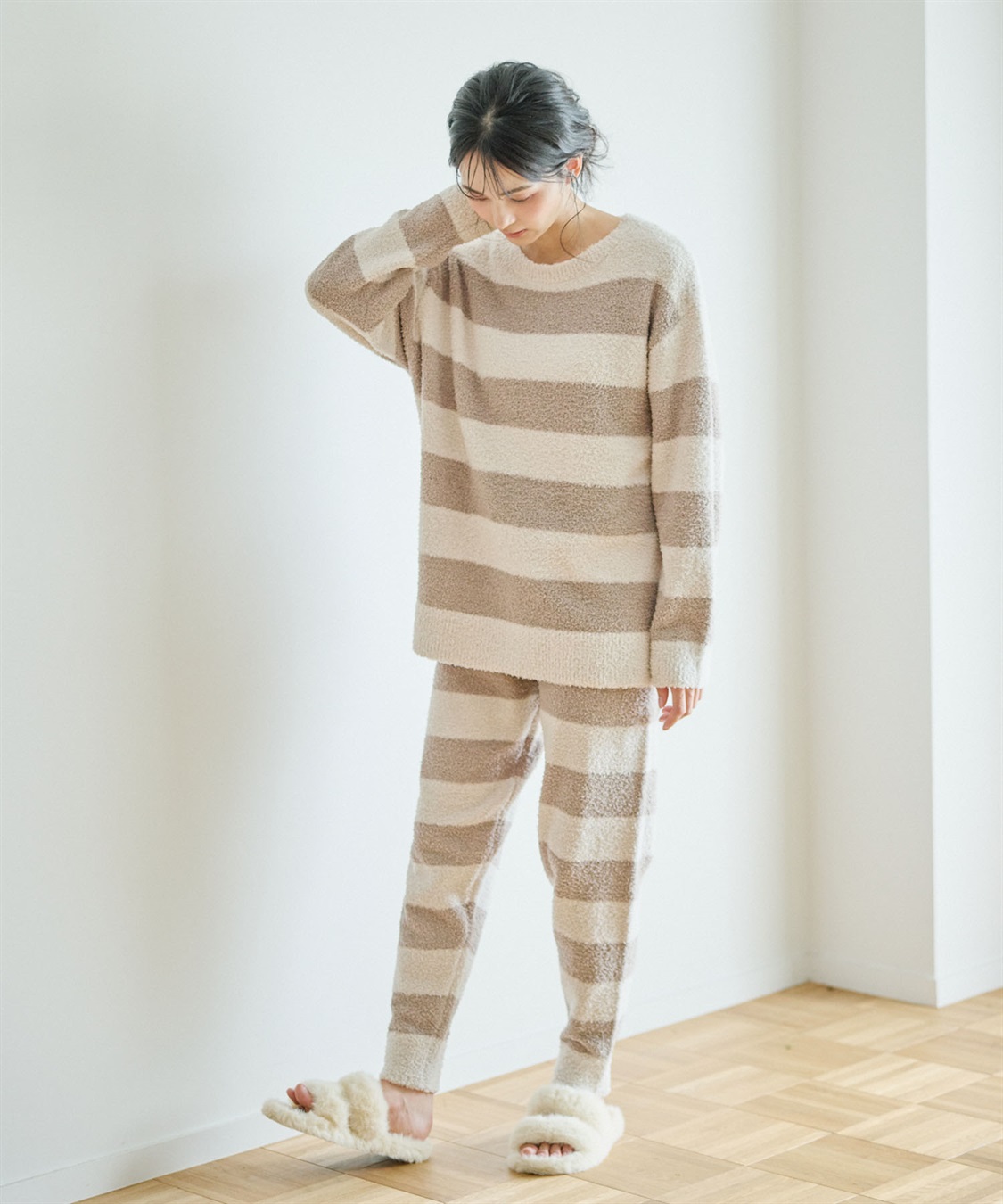 LAFUKU 【LAFUKU/ラフク】もちふわマシュマロニットジョガーパンツ/ルームウェア（上下別売り）_sub_20