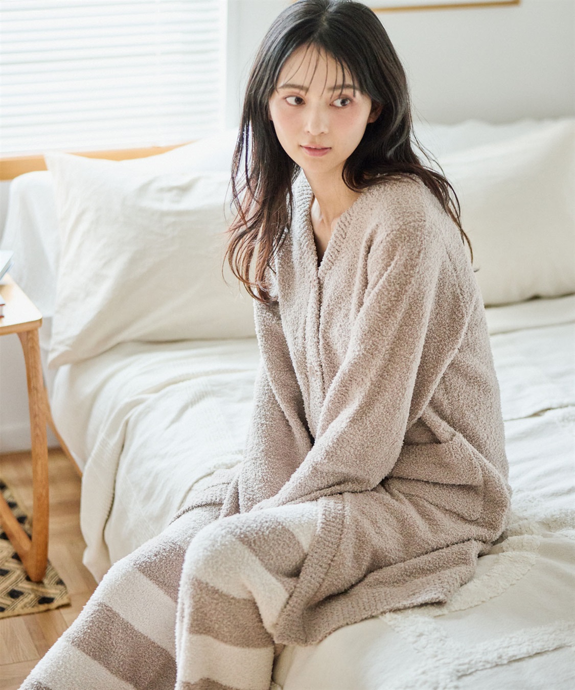 Life Style by cross marche 【LAFUKU/ラフク】もちふわマシュマロニットロングガウンカーディガン/ルームウェア（上下別売り）_sub_3