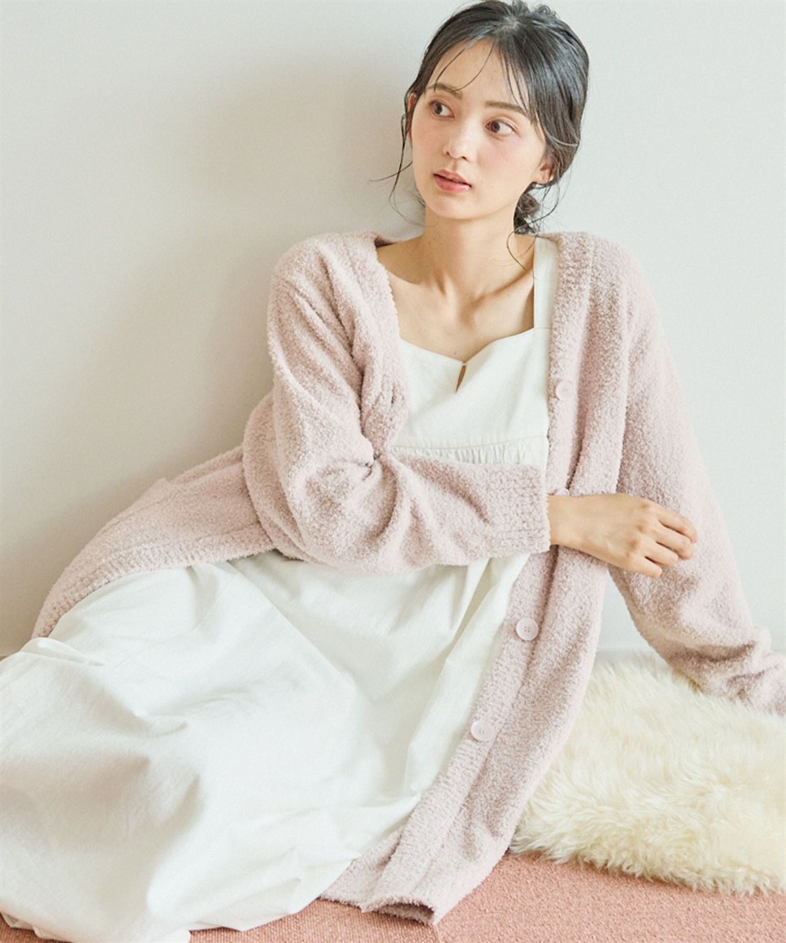 Life Style by cross marche 【LAFUKU/ラフク】もちふわマシュマロニットロングガウンカーディガン/ルームウェア（上下別売り）_sub_4