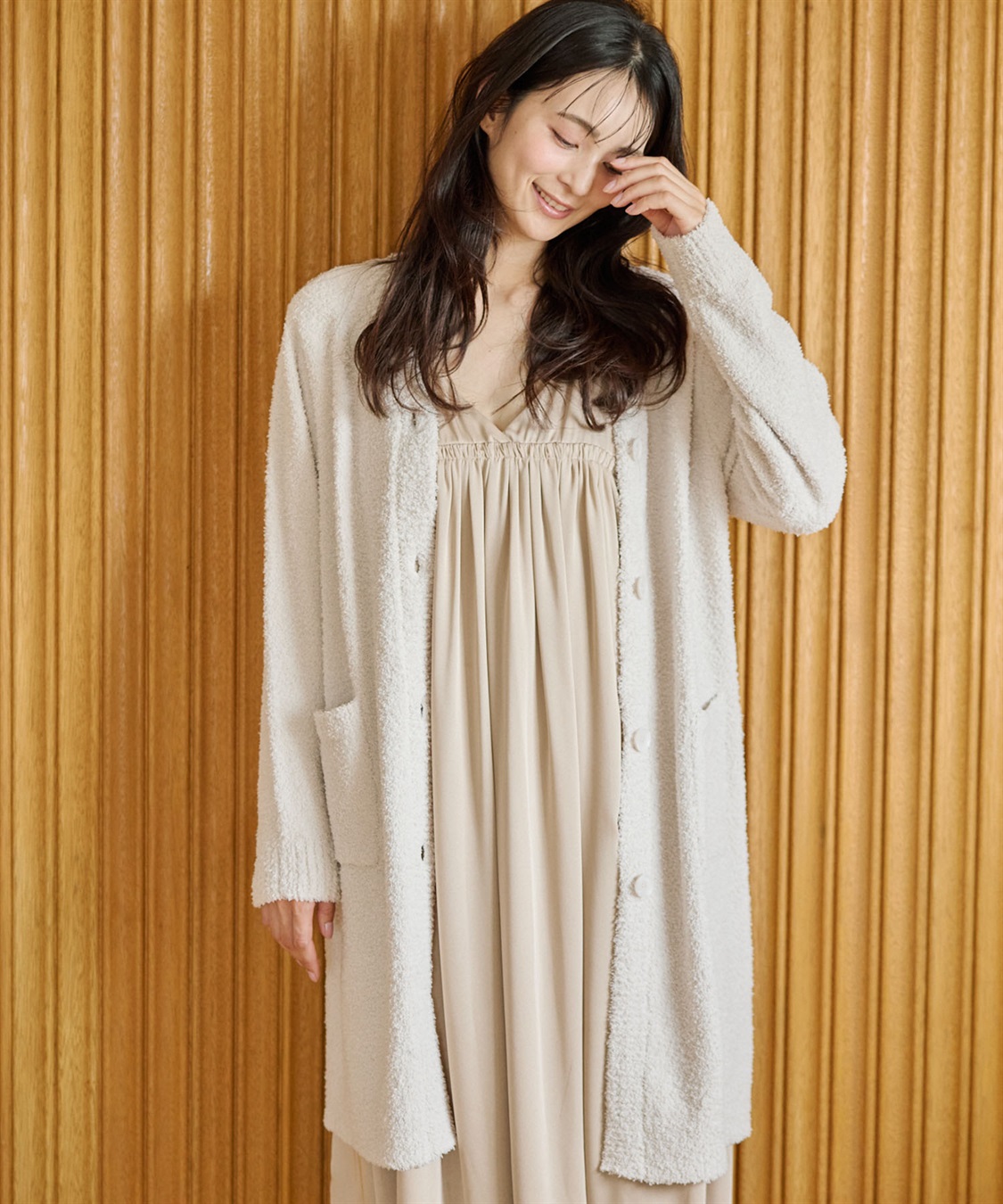 Life Style by cross marche 【LAFUKU/ラフク】もちふわマシュマロニットロングガウンカーディガン/ルームウェア（上下別売り）_sub_10