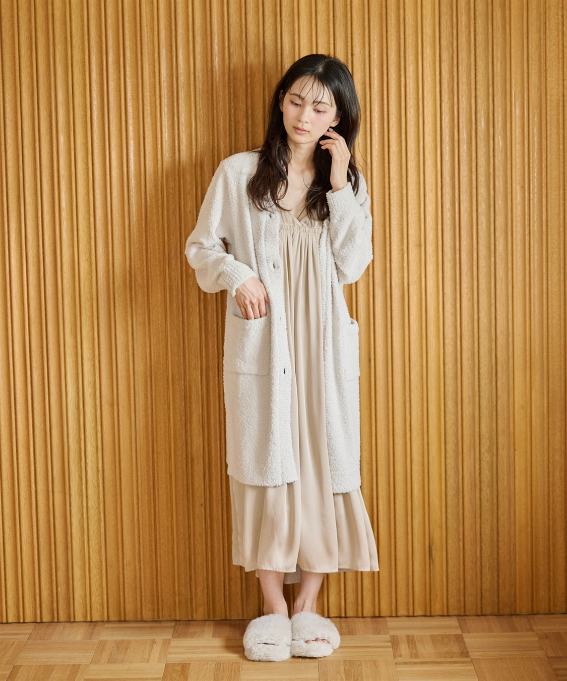 Life Style by cross marche 【LAFUKU/ラフク】もちふわマシュマロニットロングガウンカーディガン/ルームウェア（上下別売り）_sub_11