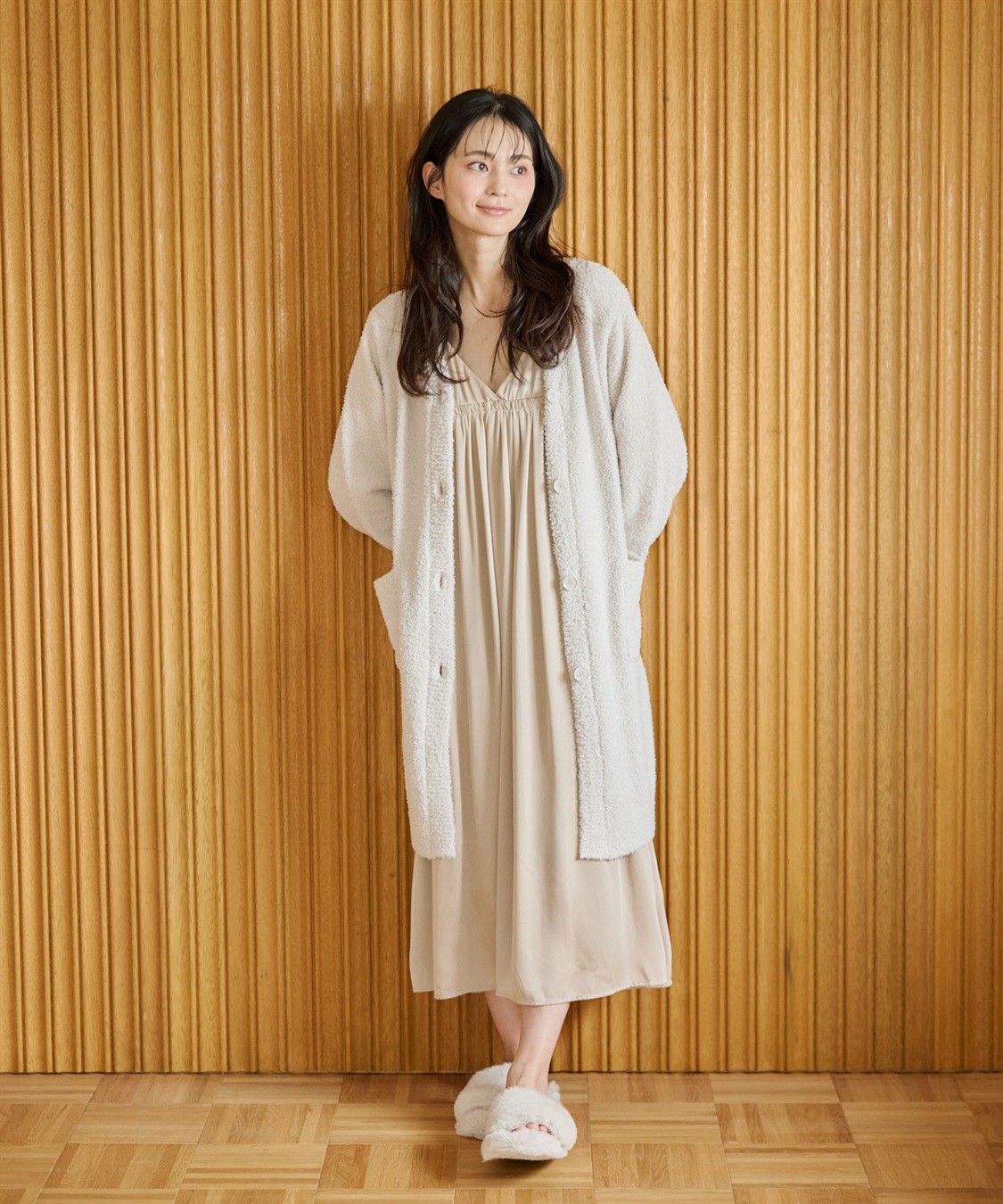 Life Style by cross marche 【LAFUKU/ラフク】もちふわマシュマロニットロングガウンカーディガン/ルームウェア（上下別売り）_sub_13