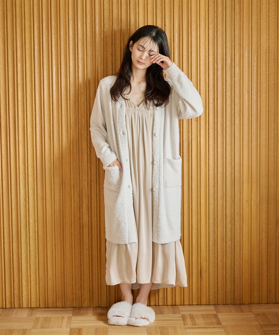 Life Style by cross marche 【LAFUKU/ラフク】もちふわマシュマロニットロングガウンカーディガン/ルームウェア（上下別売り）_sub_14