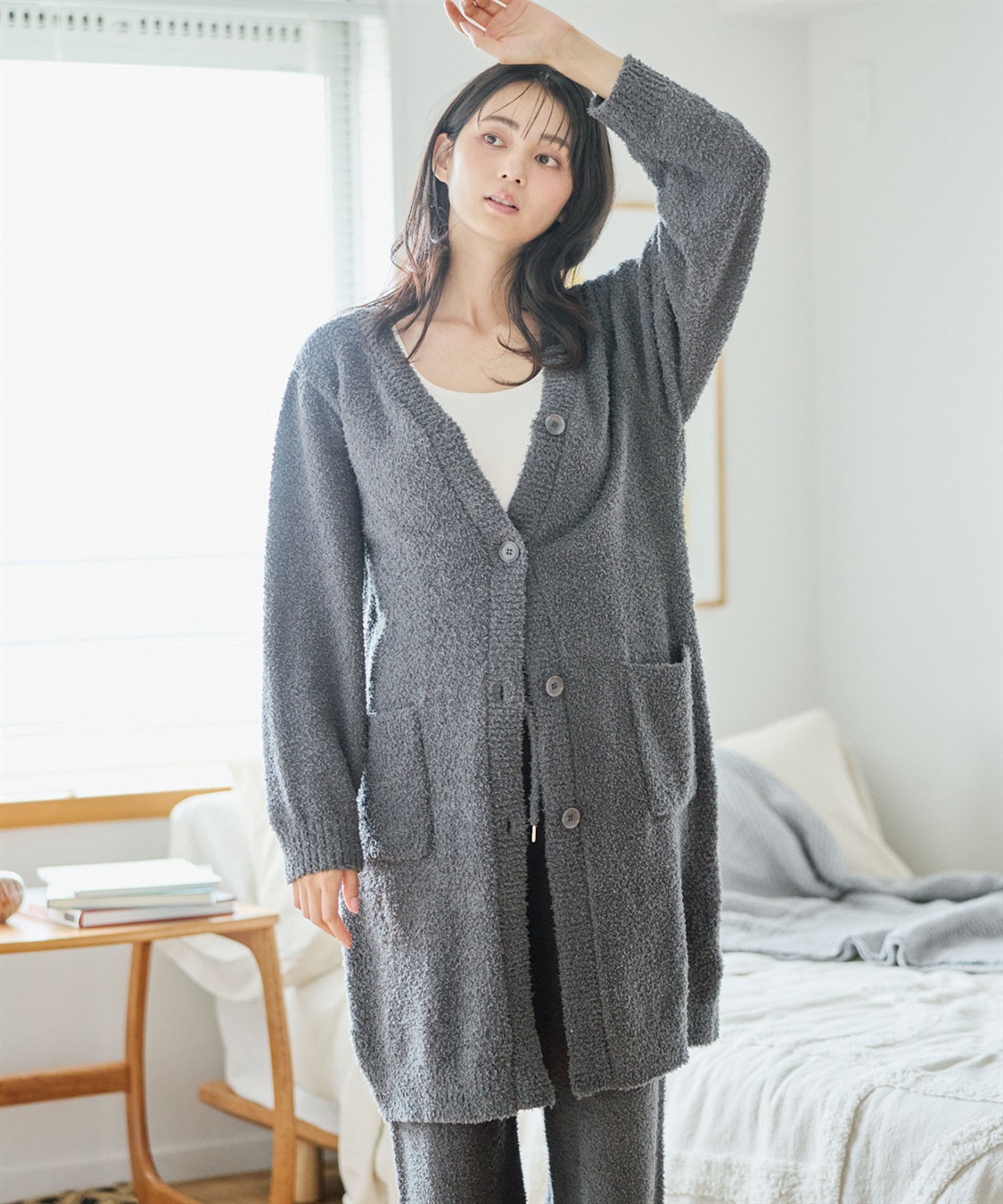 Life Style by cross marche 【LAFUKU/ラフク】もちふわマシュマロニットロングガウンカーディガン/ルームウェア（上下別売り）_sub_15