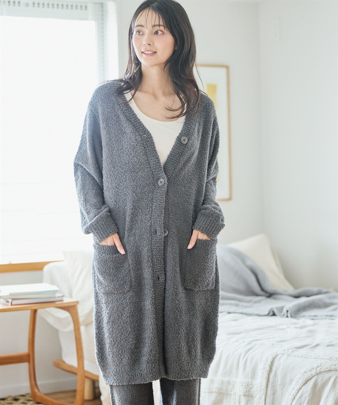 Life Style by cross marche 【LAFUKU/ラフク】もちふわマシュマロニットロングガウンカーディガン/ルームウェア（上下別売り）_sub_17