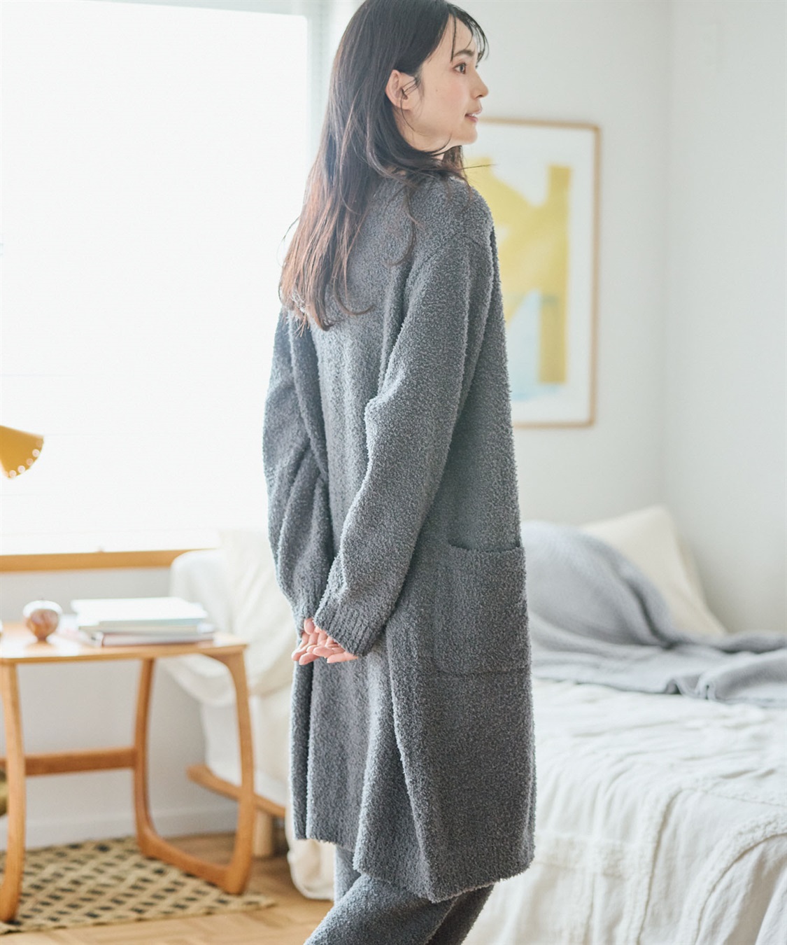 Life Style by cross marche 【LAFUKU/ラフク】もちふわマシュマロニットロングガウンカーディガン/ルームウェア（上下別売り）_sub_18