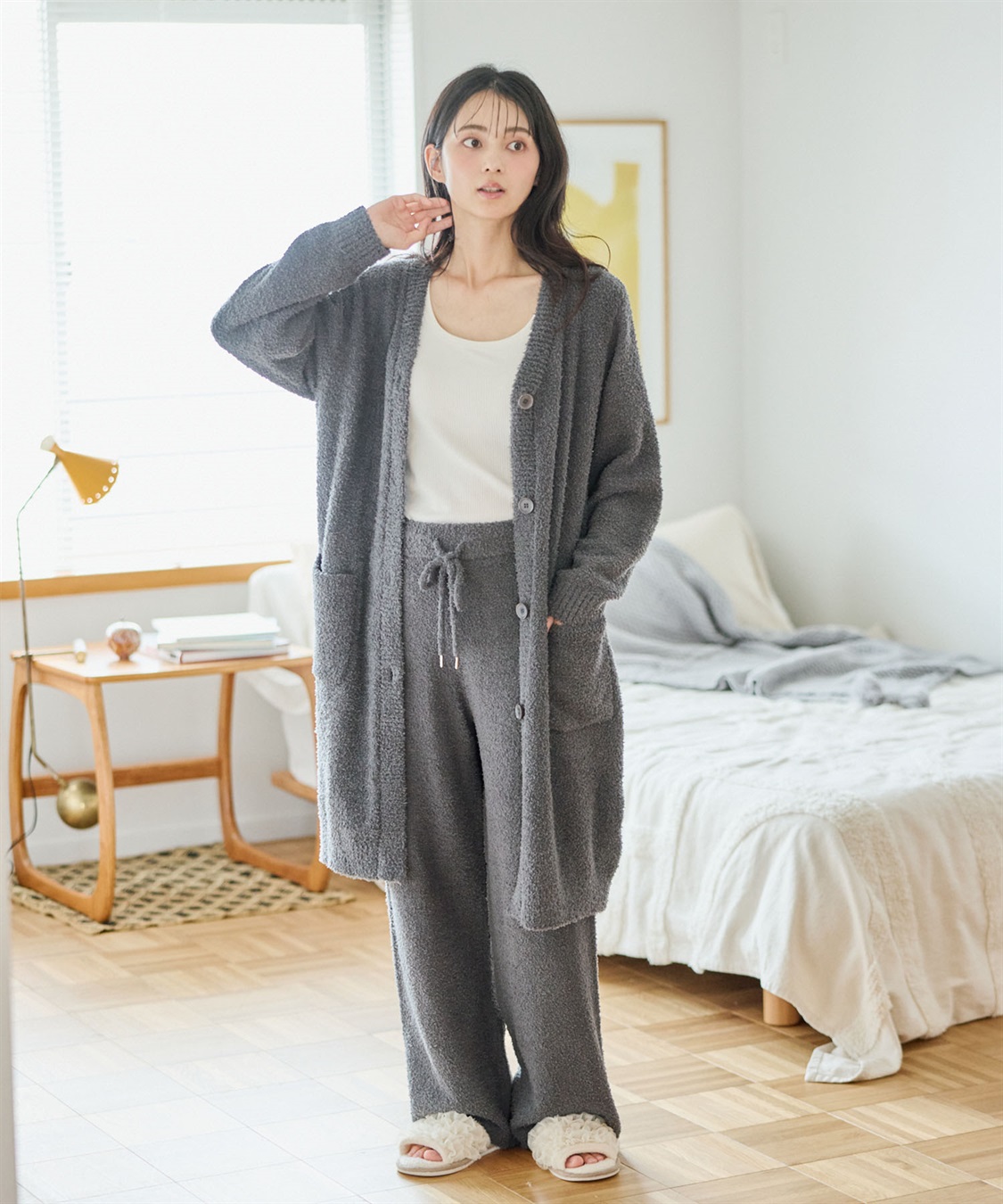 Life Style by cross marche 【LAFUKU/ラフク】もちふわマシュマロニットロングガウンカーディガン/ルームウェア（上下別売り）_sub_20