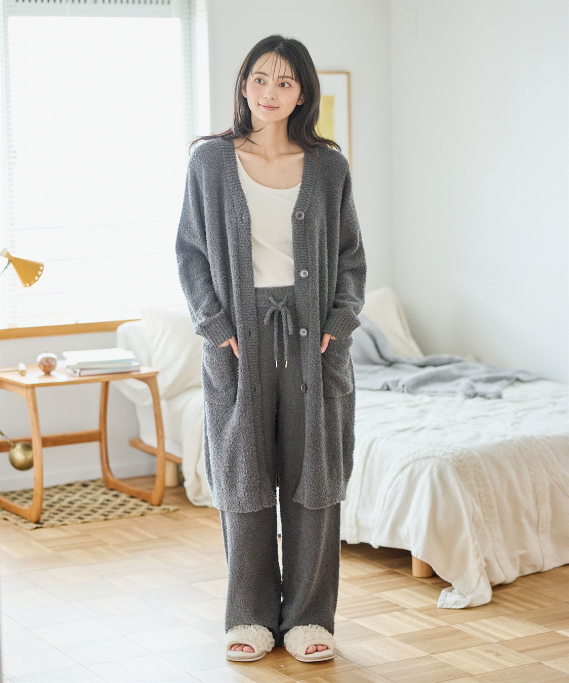 Life Style by cross marche 【LAFUKU/ラフク】もちふわマシュマロニットロングガウンカーディガン/ルームウェア（上下別売り）_sub_21