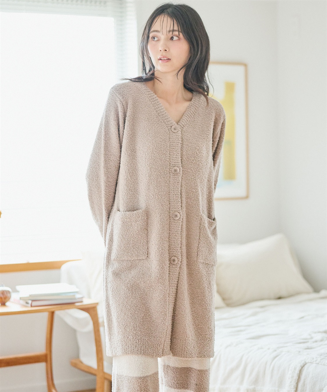 Life Style by cross marche 【LAFUKU/ラフク】もちふわマシュマロニットロングガウンカーディガン/ルームウェア（上下別売り）_sub_23