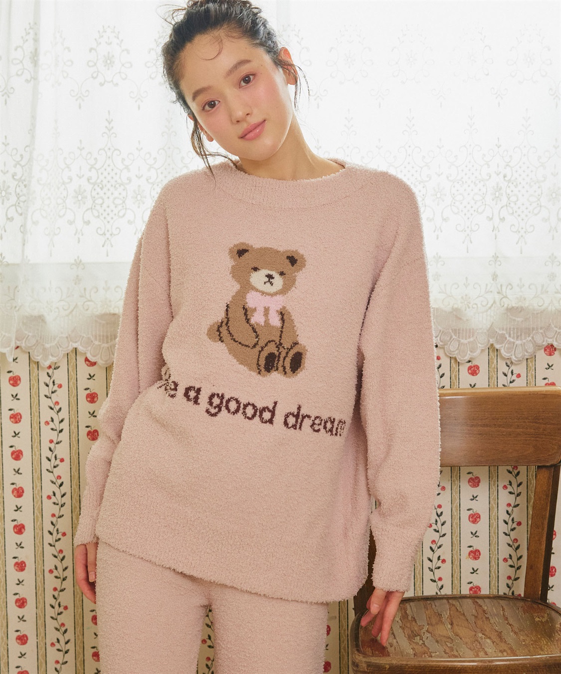 LAFUKU/ラフク】もちふわマシュマロニットアニマルジャガードトップス