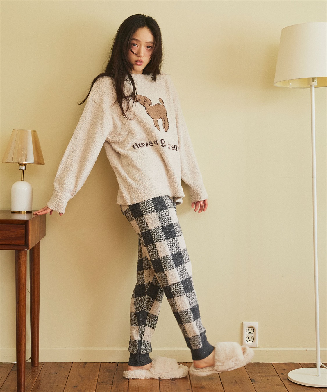 LAFUKU 【LAFUKU/ラフク】もちふわマシュマロニットアニマルジャガードトップス/ルームウェア（上下別売り）_sub_13