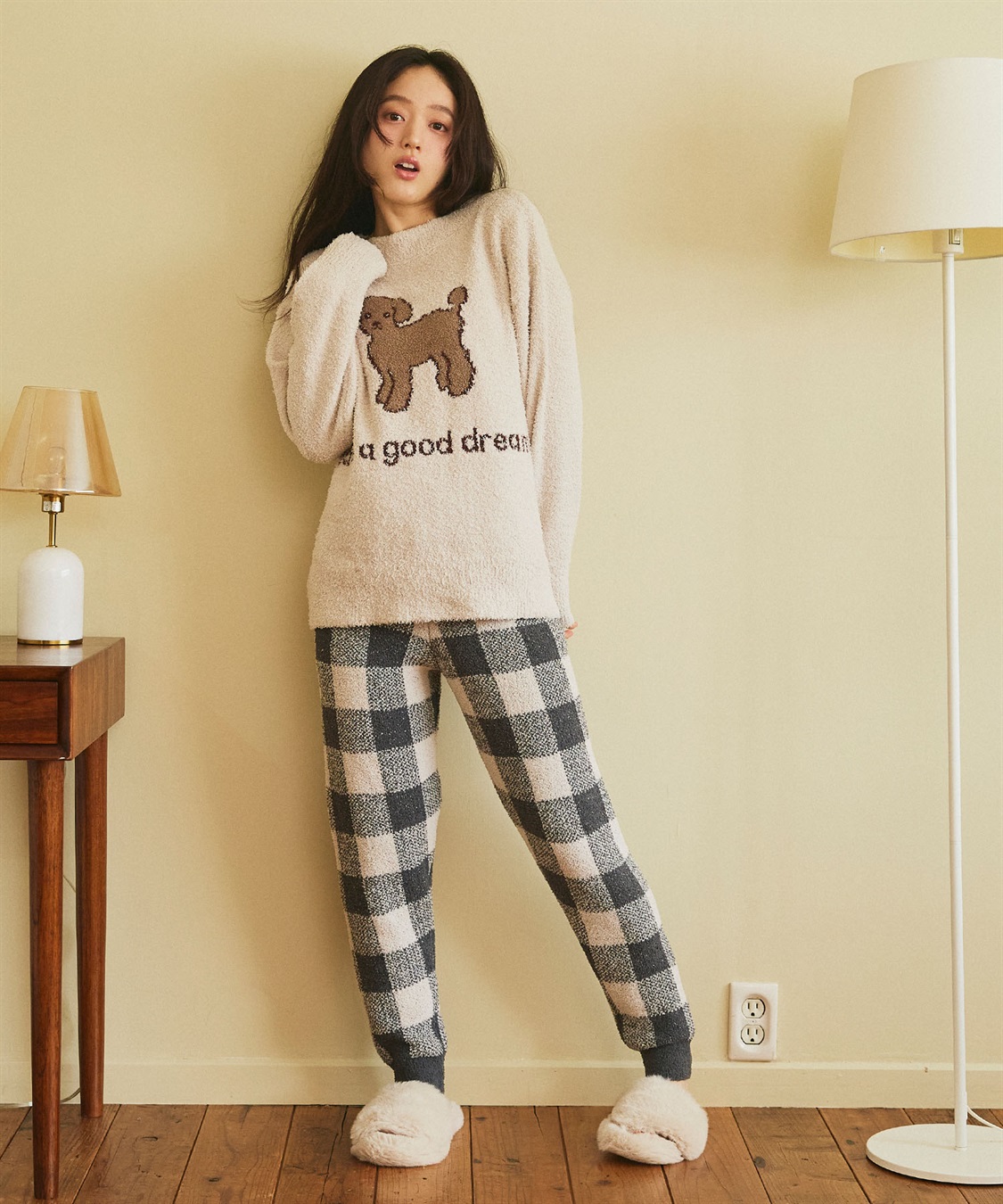 LAFUKU 【LAFUKU/ラフク】もちふわマシュマロニットアニマルジャガードトップス/ルームウェア（上下別売り）_sub_14