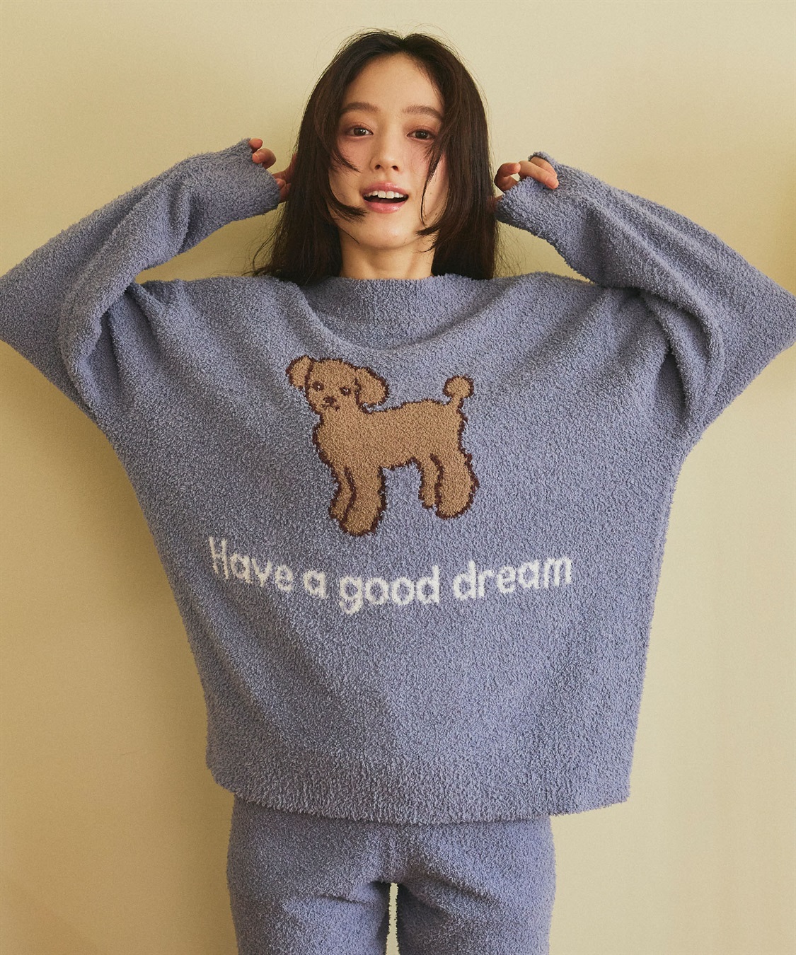 LAFUKU 【LAFUKU/ラフク】もちふわマシュマロニットアニマルジャガードトップス/ルームウェア（上下別売り）_sub_17