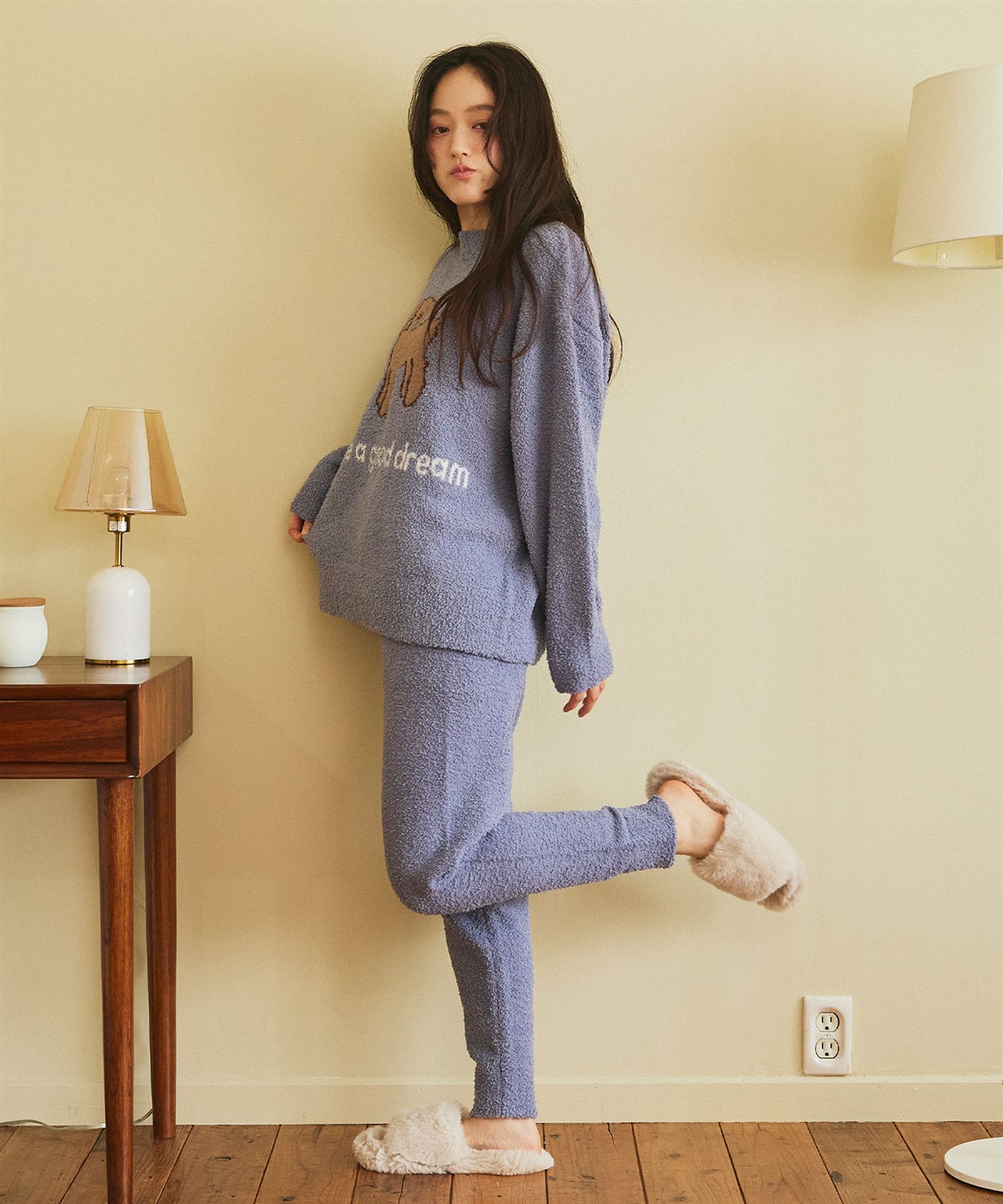 LAFUKU 【LAFUKU/ラフク】もちふわマシュマロニットアニマルジャガードトップス/ルームウェア（上下別売り）_sub_19