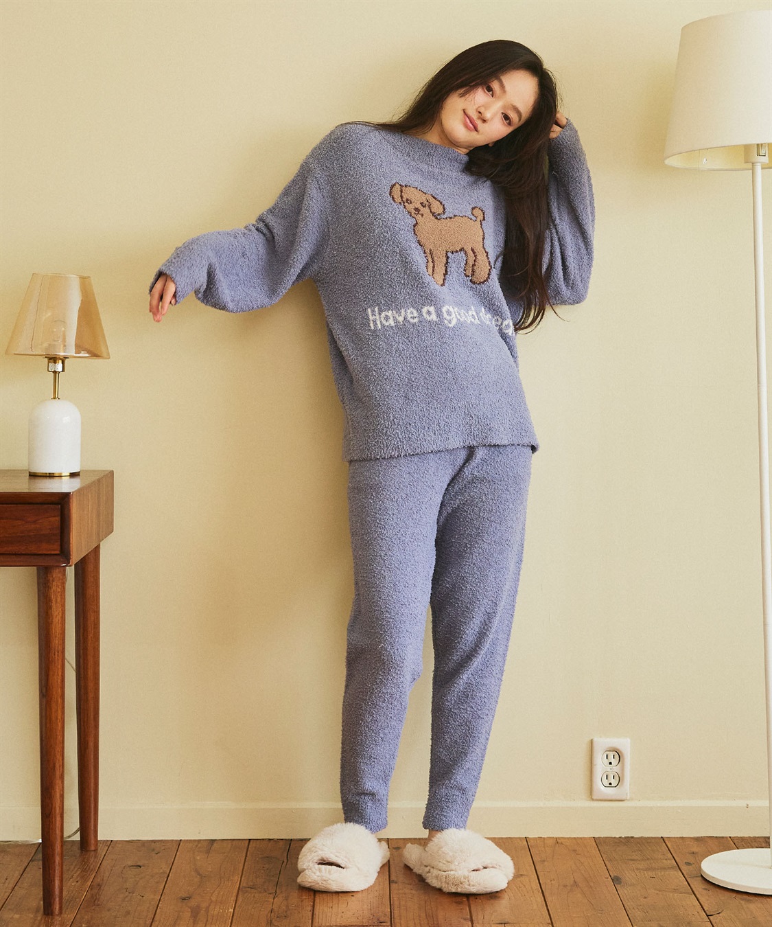 LAFUKU 【LAFUKU/ラフク】もちふわマシュマロニットアニマルジャガードトップス/ルームウェア（上下別売り）_sub_21