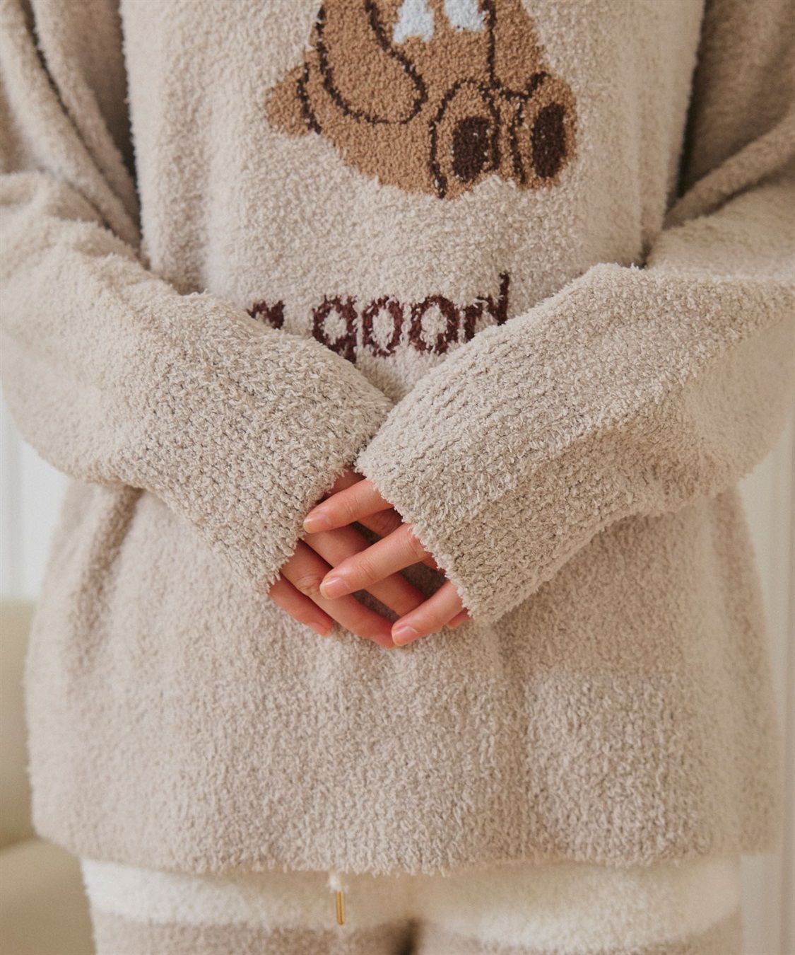 LAFUKU 【LAFUKU/ラフク】もちふわマシュマロニットアニマルジャガードトップス/ルームウェア（上下別売り）_sub_28