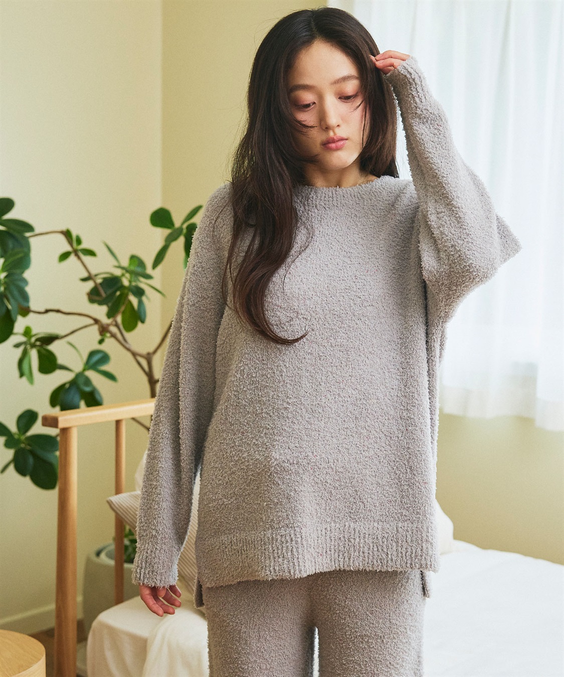 Life Style by cross marche 【LAFUKU/ラフク】マシュマロニットもちふわネップニットトップス/ルームウェア（上下別売り）_sub_1