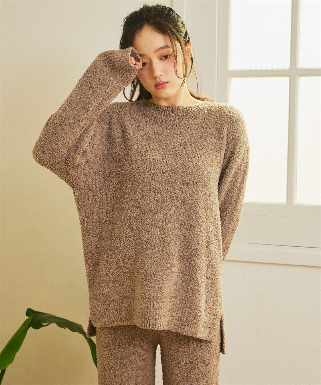 Life Style by cross marche 【LAFUKU/ラフク】マシュマロニットもちふわネップニットトップス/ルームウェア（上下別売り）_sub_3