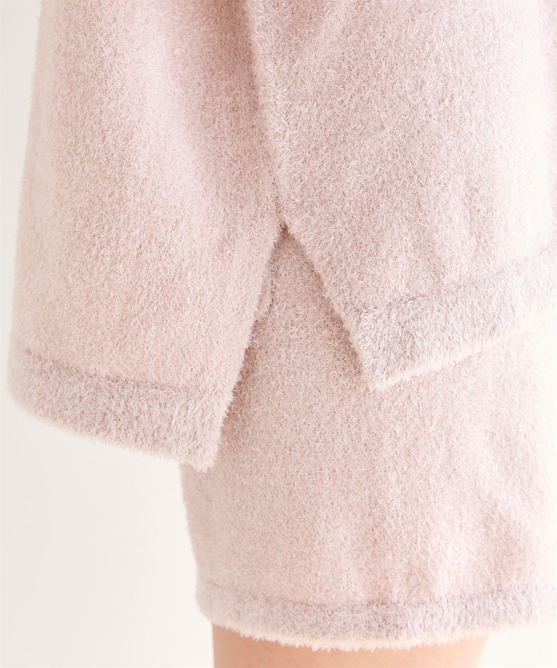 LAFUKU 【LAFUKU/ラフク】マシュマロタッチアニマルジャガード半袖プルオーバー&ショートパンツSET（ルームウェア/パジャマ）_sub_25