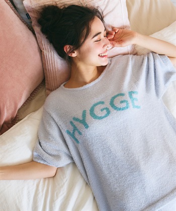 LAFUKU 【LAFUKU/ラフク】マシュマロタッチロゴジャガード半袖プルオーバー&ショートパンツSET（ルームウェア/パジャマ）_subthumb_2