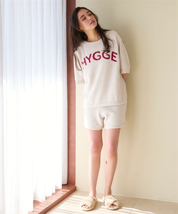 LAFUKU 【LAFUKU/ラフク】マシュマロタッチロゴジャガード半袖プルオーバー&ショートパンツSET（ルームウェア/パジャマ）_subthumb_16