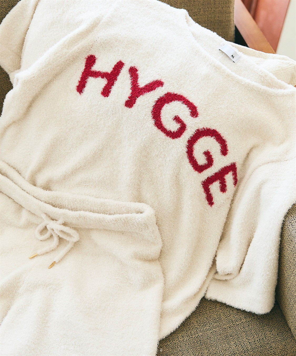 LAFUKU 【LAFUKU/ラフク】マシュマロタッチロゴジャガード半袖プルオーバー&ショートパンツSET（ルームウェア/パジャマ）_sub_17