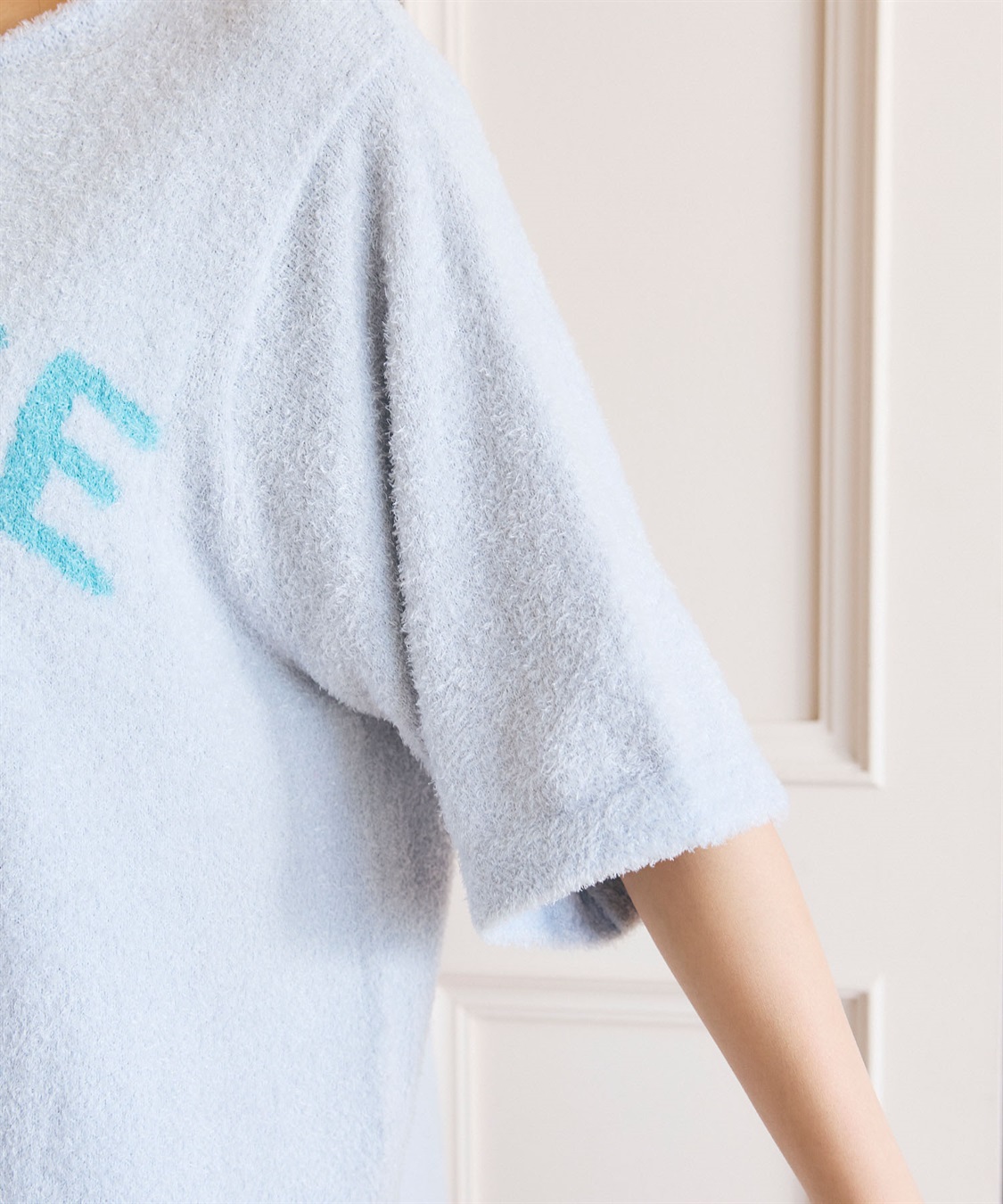 LAFUKU 【LAFUKU/ラフク】マシュマロタッチロゴジャガード半袖プルオーバー&ショートパンツSET（ルームウェア/パジャマ）_sub_25