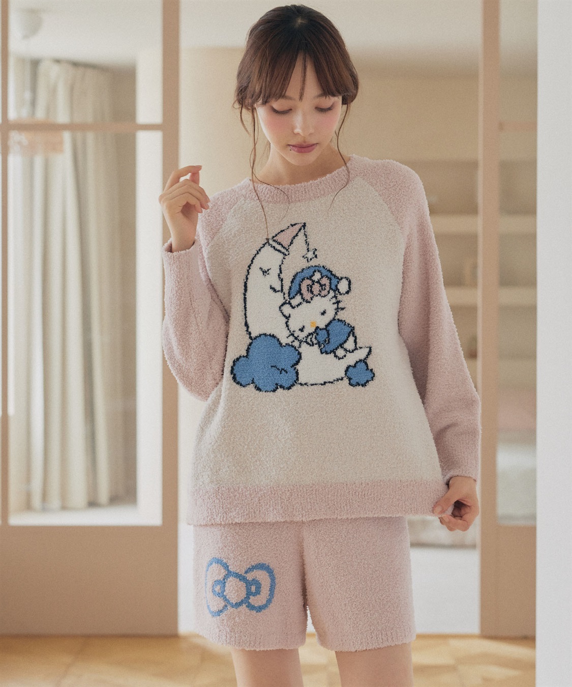 LAFUKU 【sanrio characters】ハローキティ/ましゅまろニットラグランプルオーバー（上下別売り）_sub_3