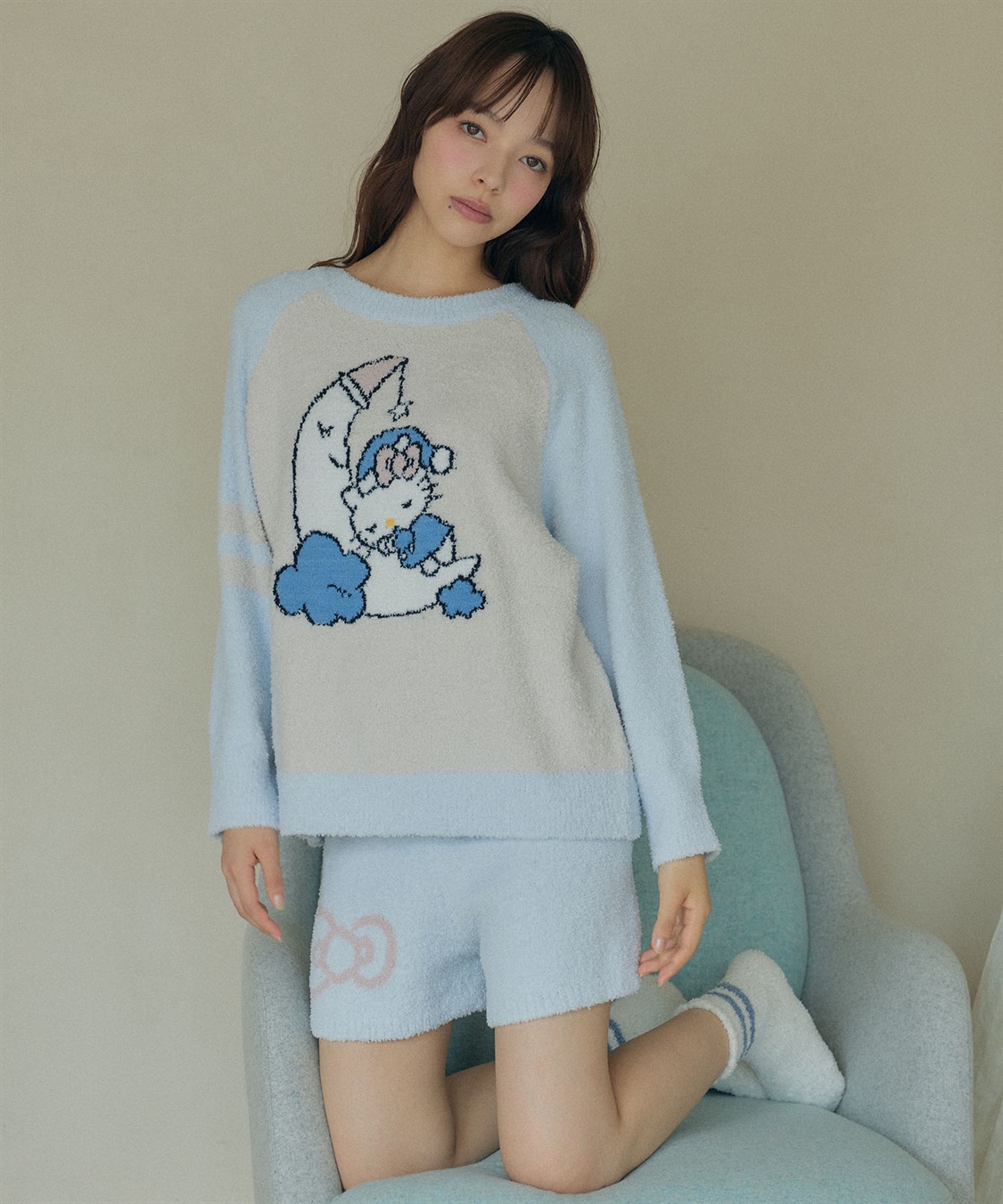 LAFUKU 【sanrio characters】ハローキティ/ましゅまろニットラグランプルオーバー（上下別売り）_sub_17