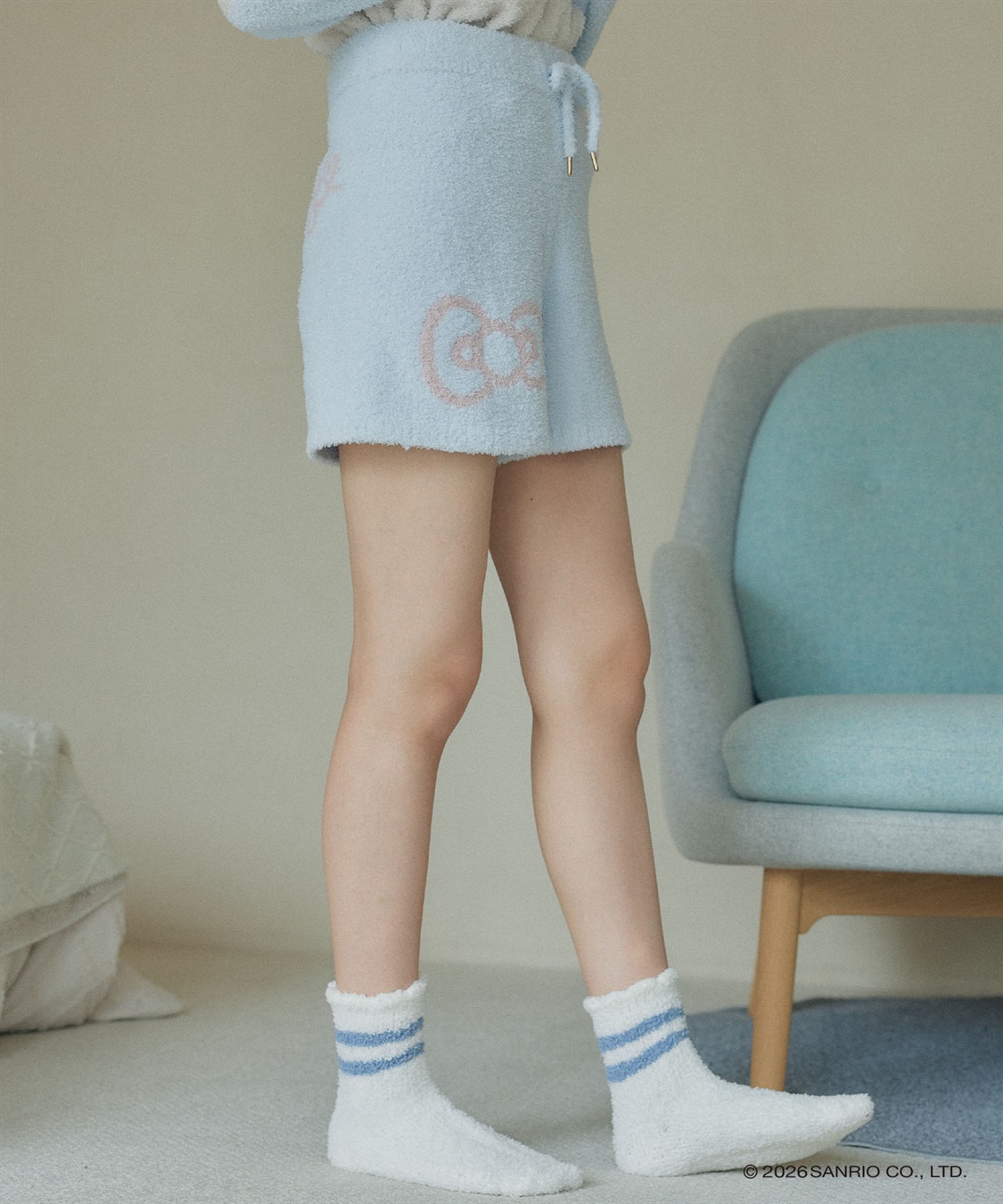 LAFUKU 【sanrio characters】ハローキティ/ましゅまろニットショートパンツ（上下別売り）_sub_2