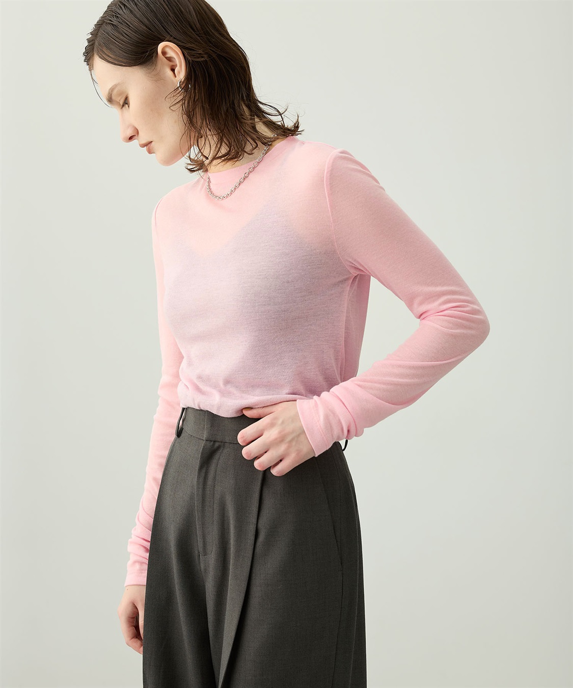 N.O.R.C シアーテレコロングスリーブトップス_sub_5