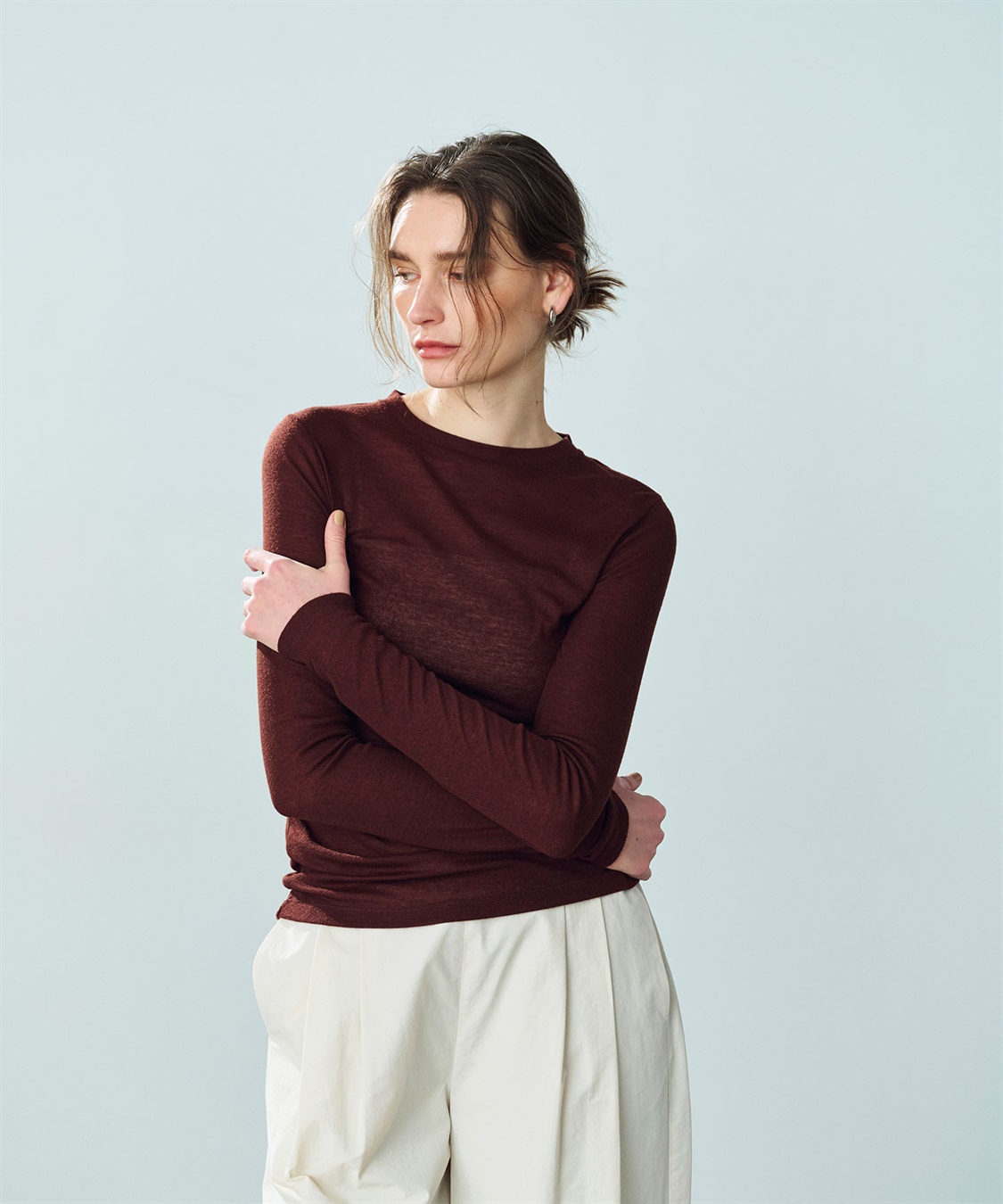 N.O.R.C シアーテレコロングスリーブトップス_sub_12