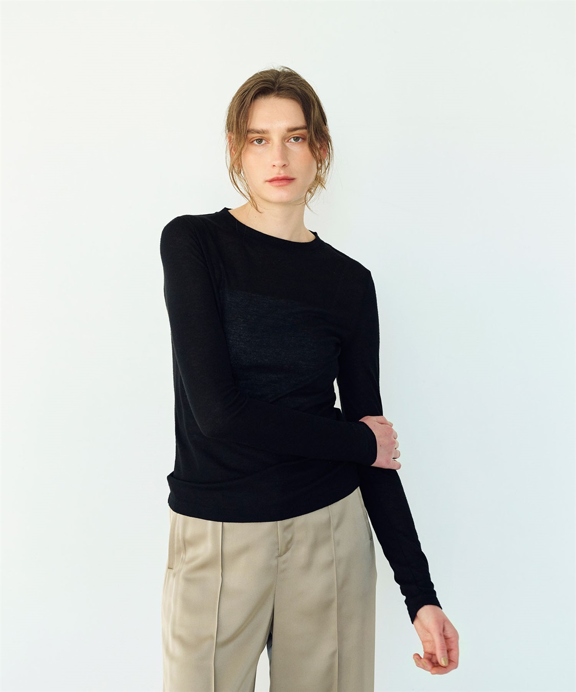 N.O.R.C シアーテレコロングスリーブトップス_sub_13