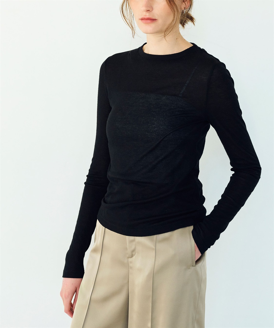 N.O.R.C シアーテレコロングスリーブトップス_sub_16