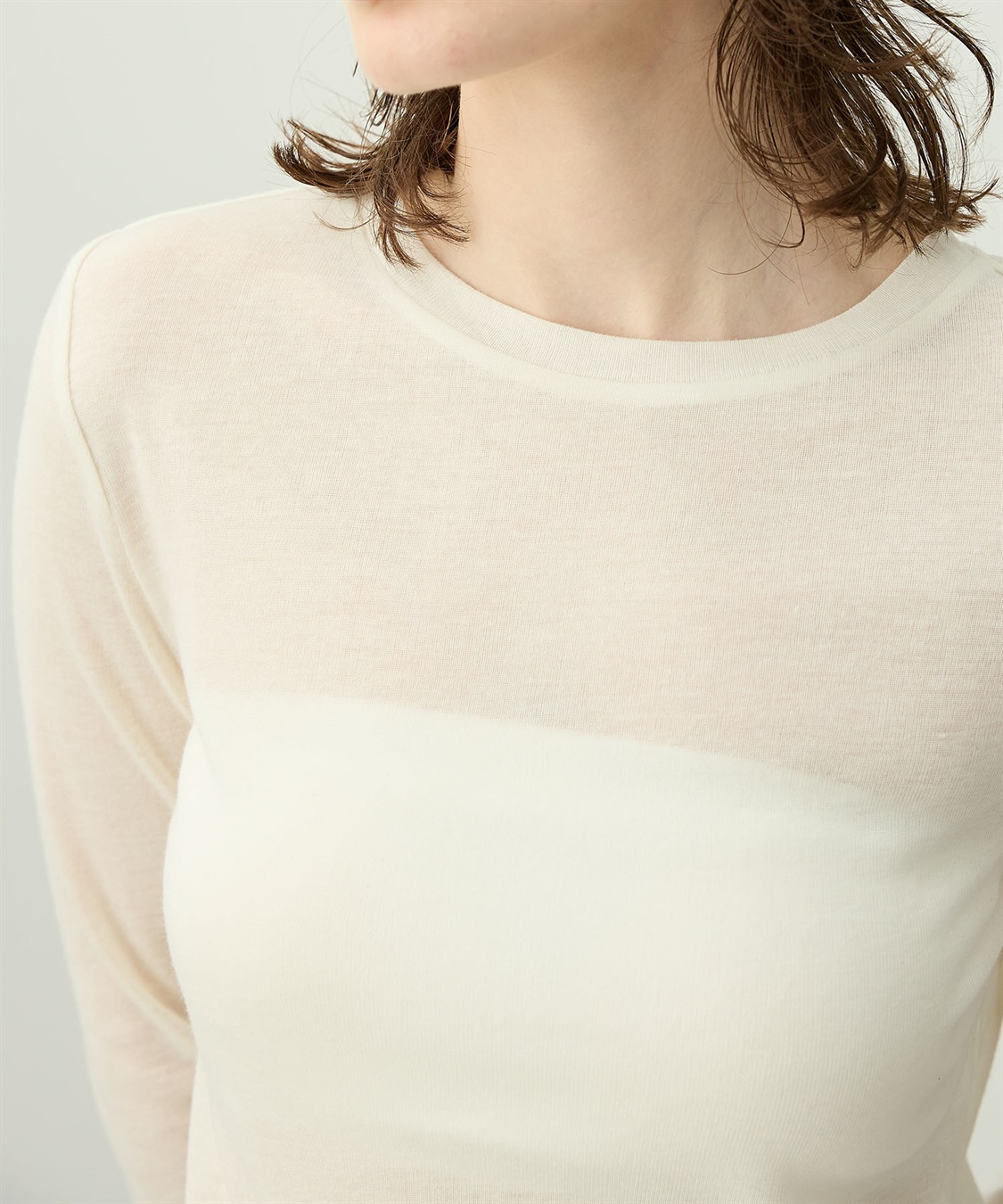 N.O.R.C シアーテレコロングスリーブトップス_sub_25