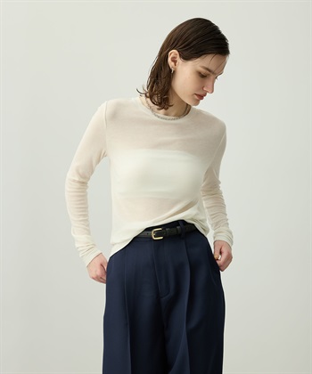 シアーテレコロングスリーブトップス N.O.R.C｜クロスプラス公式通販サイト