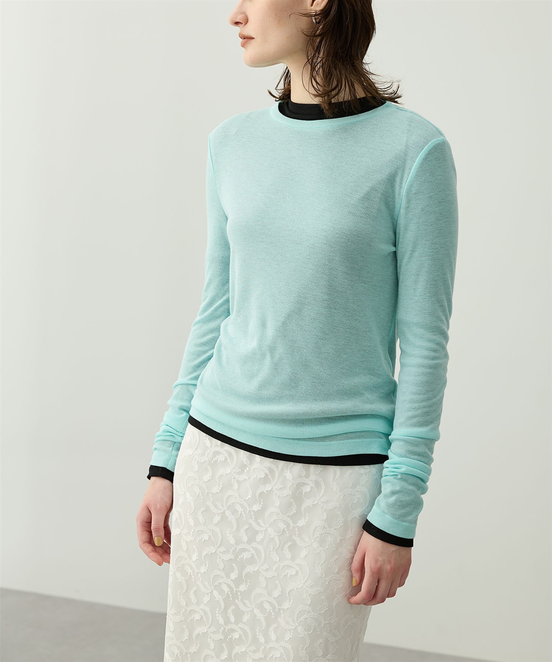 シアーテレコロングスリーブトップス N.O.R.C｜クロスプラス公式通販サイト