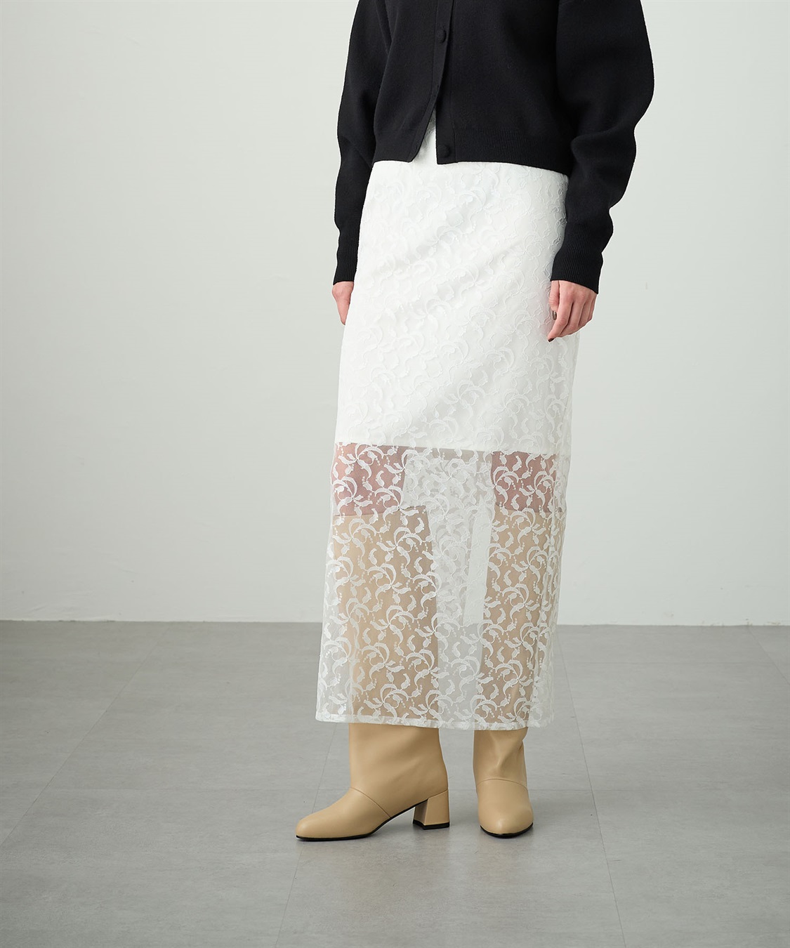 N.O.R.C リリーレースタイトスカート_sub_3