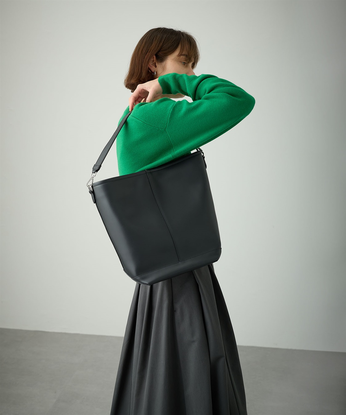 N.O.R.C 【LA SCAIA】レザーバケットBAG_sub_5