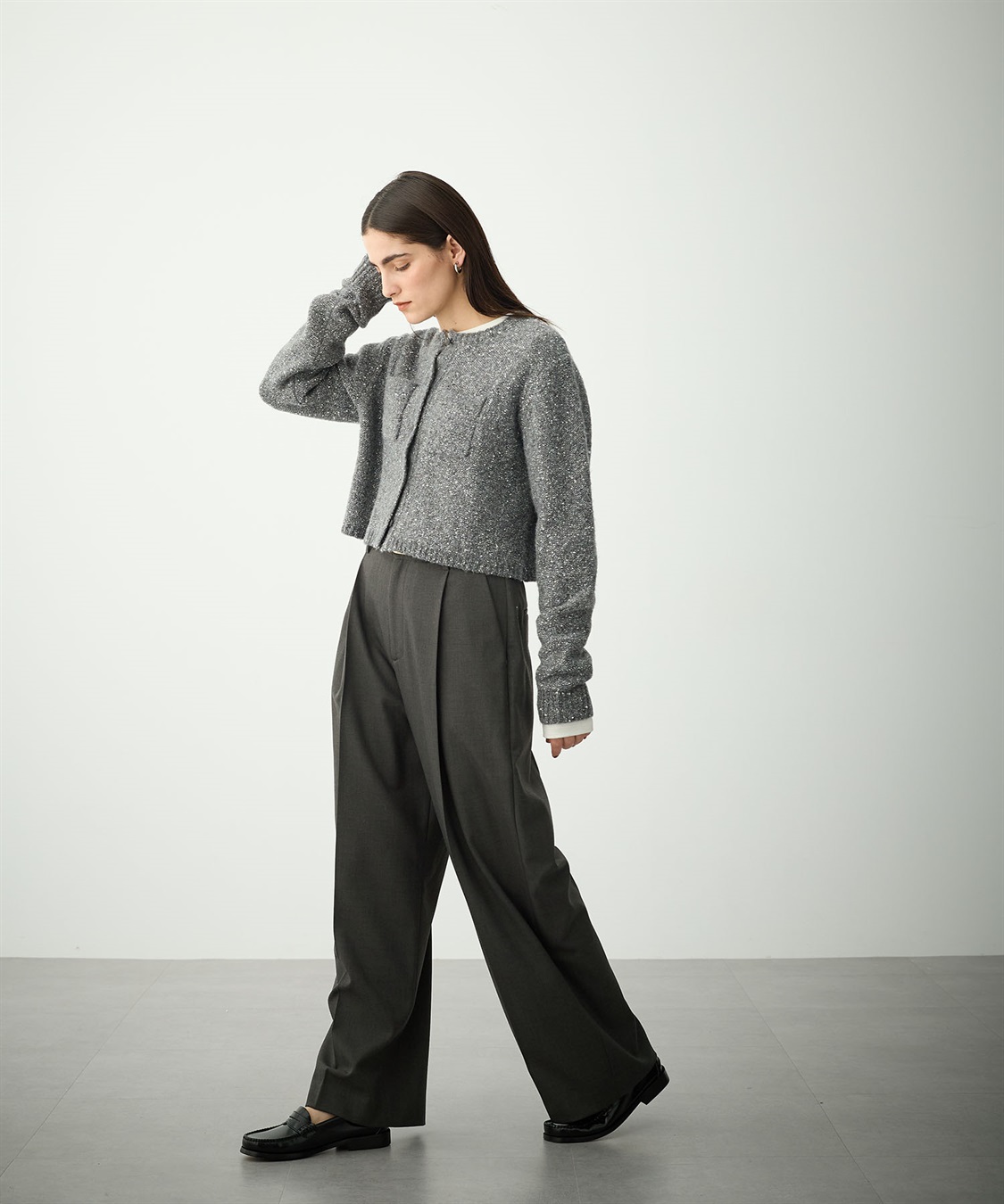 スパングルニットジャケット N.O.R.C｜クロスプラス公式通販サイト