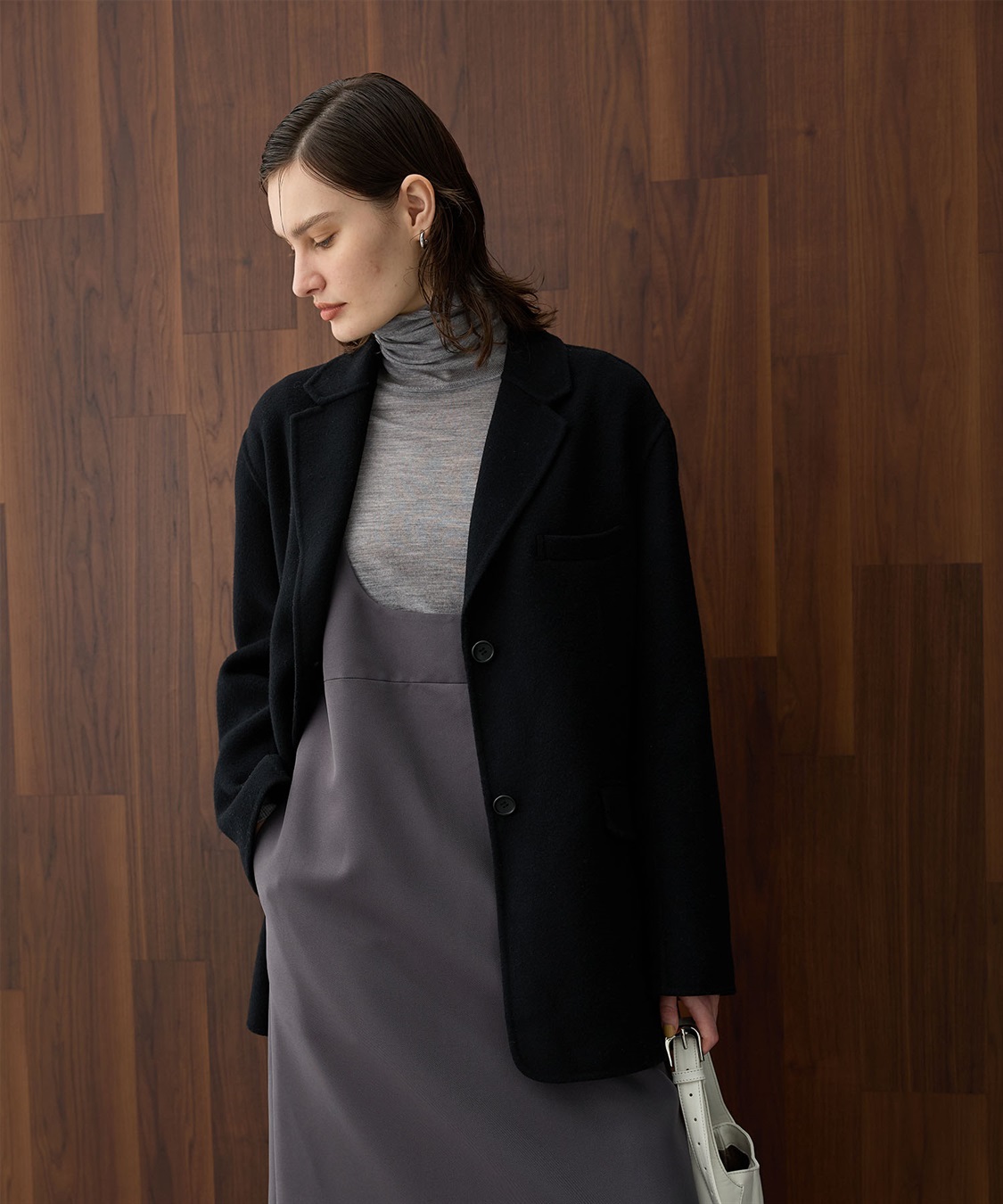 N.O.R.C｜ウールメルトンロングリバーコート | Rakuten Fashion