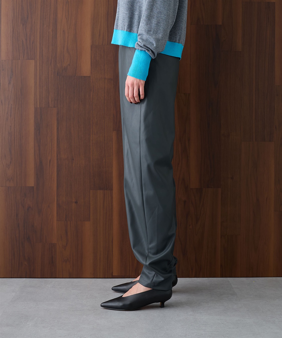 N.O.R.C フェイクレザーバレルパンツ_sub_5