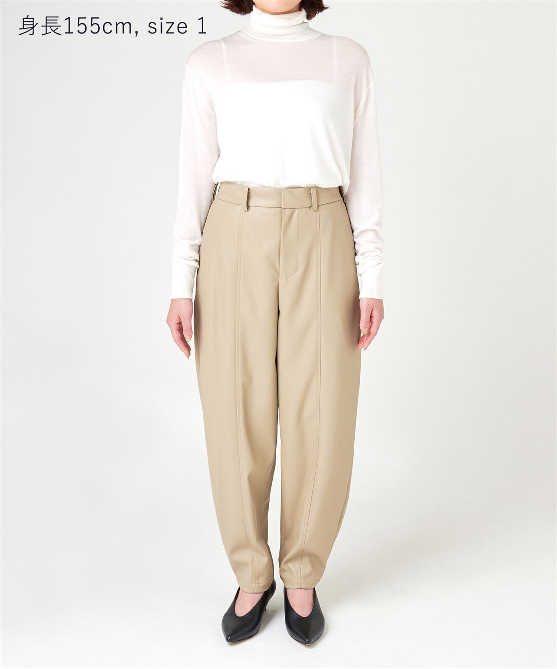 N.O.R.C フェイクレザーバレルパンツ_sub_7