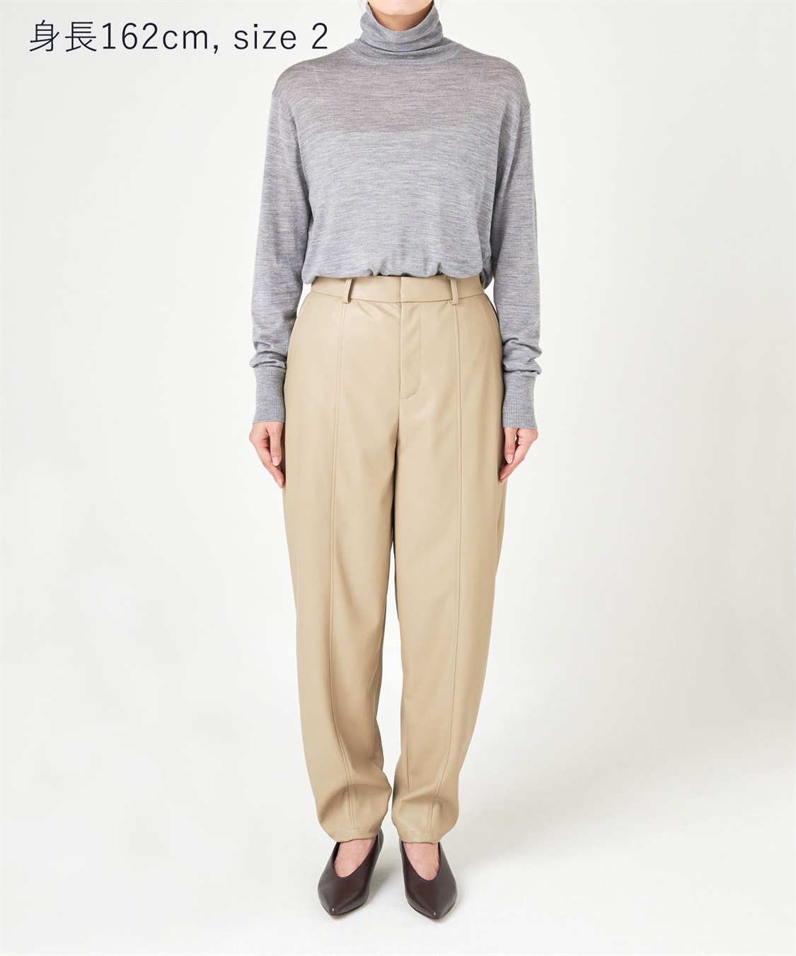 N.O.R.C フェイクレザーバレルパンツ_sub_9