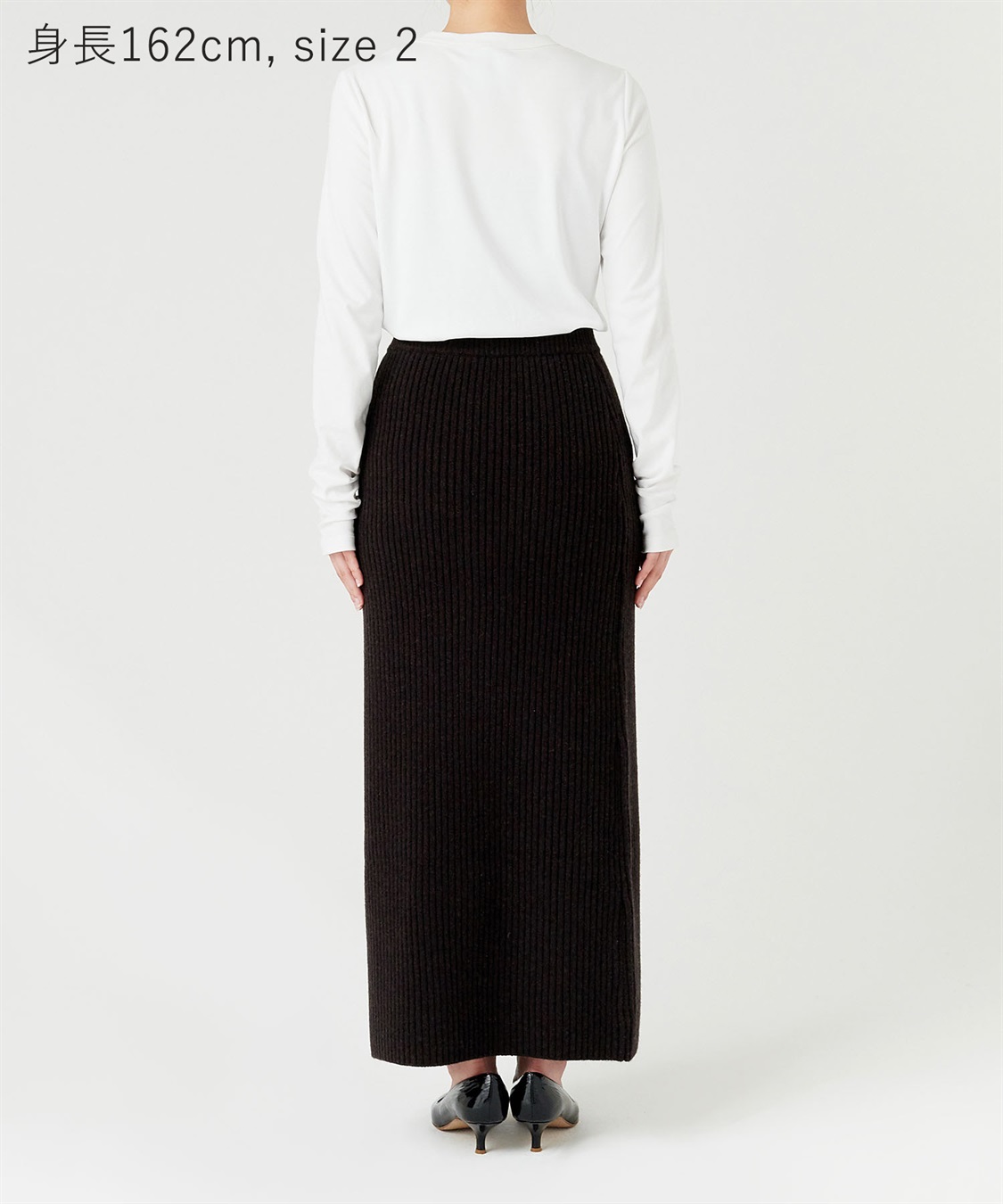 N.O.R.C ウールカシミヤリブニットスカート_sub_12