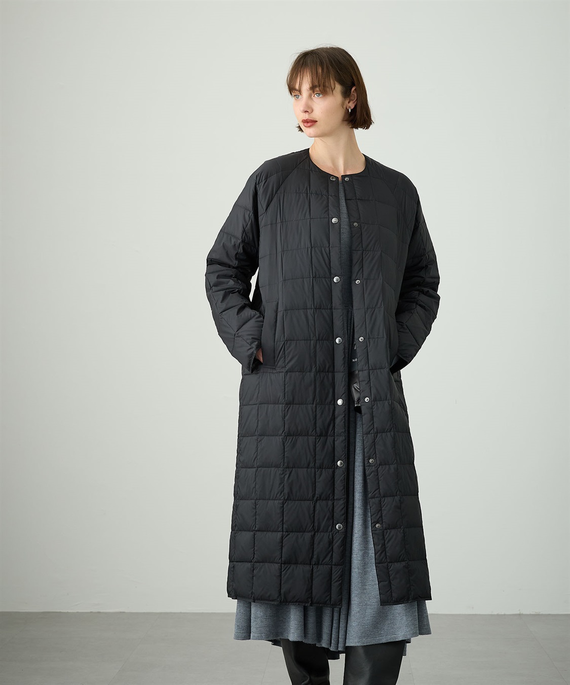 N.O.R.C × TAION （ノーク×タイオン）　ロングライトダウン　紺 ノーク N.O.R.C 【TAIONコラボ】ロングライトダウン （オフ） -waja